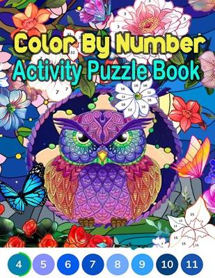 Book cover for Color By Number Activity Puzzle Book