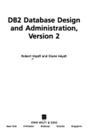 Cover of DB2 Data Base Design and Administration, Version 2