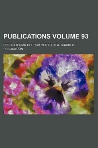 Cover of Publications Volume 93