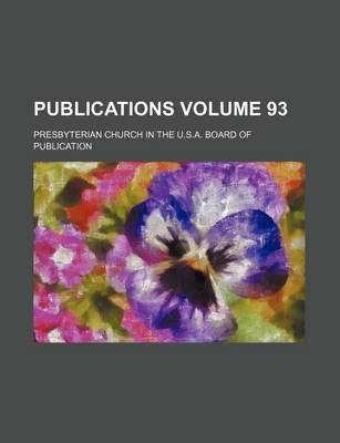 Book cover for Publications Volume 93