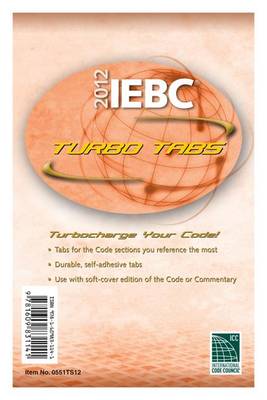 Cover of 2012 International Existing Building Code Turbo Tabs for Paper Bound Edition