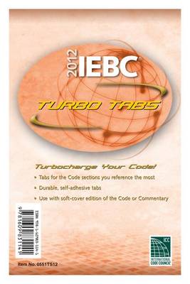 Book cover for 2012 International Existing Building Code Turbo Tabs for Paper Bound Edition