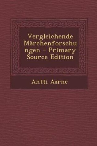 Cover of Vergleichende Marchenforschungen