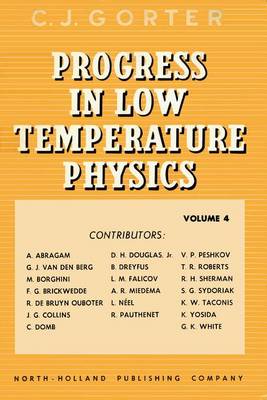 Cover of Progress in Low Temperature Physics V4