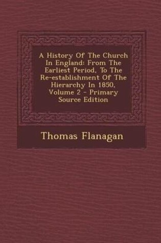 Cover of A History of the Church in England