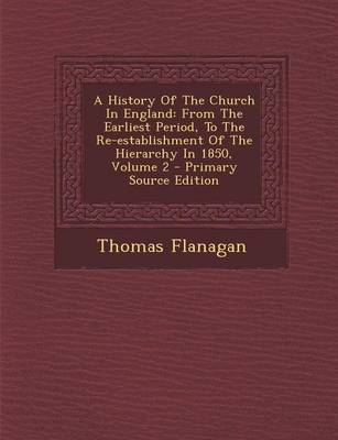 Book cover for A History of the Church in England