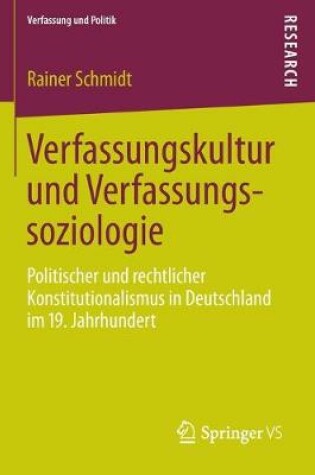 Cover of Verfassungskultur und Verfassungssoziologie