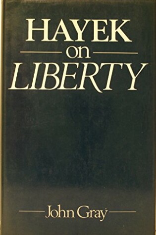 Cover of Hayek on Liberty