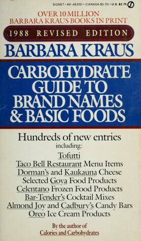 Book cover for Kraus Barbara : Calorie Guide to Brand Names (1988)