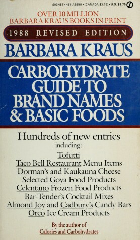 Cover of Kraus Barbara : Calorie Guide to Brand Names (1988)