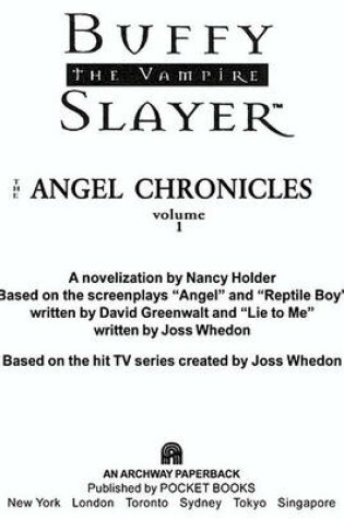 Cover of The Angel Chronicles, Volume 1