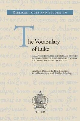 Cover of The Vocabulary of Luke