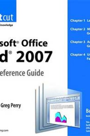 Cover of Microsoft Office Word 2007 Quick Reference Guide