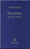 Cover of De Anima