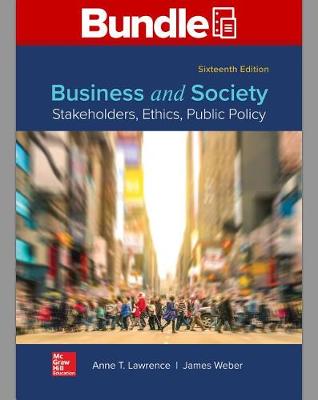 Book cover for Gen Combo Looseleaf Business and Society; Connect Access Card