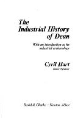 Cover of Industrial History of Dean