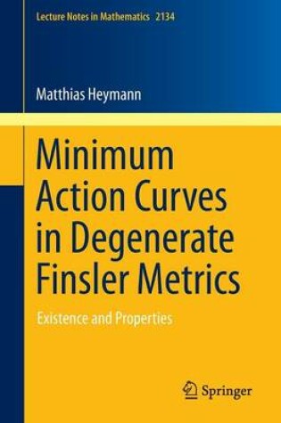 Cover of Minimum Action Curves in Degenerate Finsler Metrics