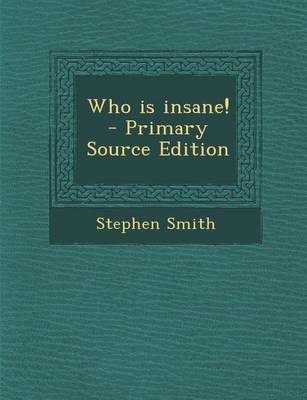 Book cover for Who Is Insane!