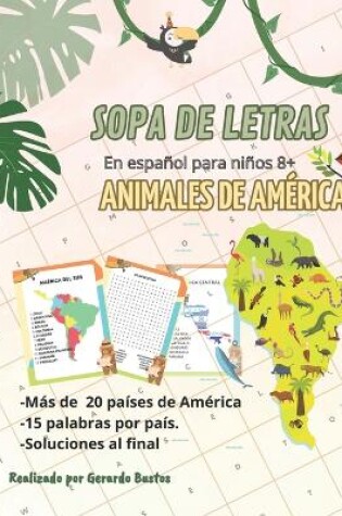 Cover of Sopa de Letras Animales de America