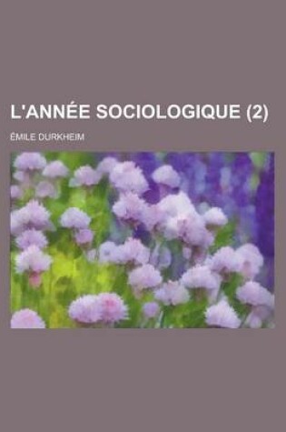 Cover of L'Annee Sociologique (2)