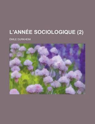 Book cover for L'Annee Sociologique (2)