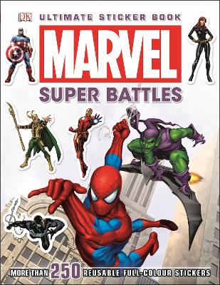 Book cover for Marvel Super Battles Ultimate Sticker Book