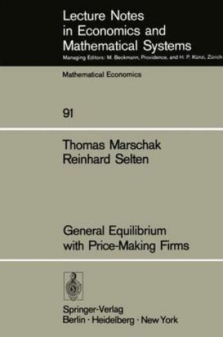Cover of General Equilibrium with Price-Making Firms