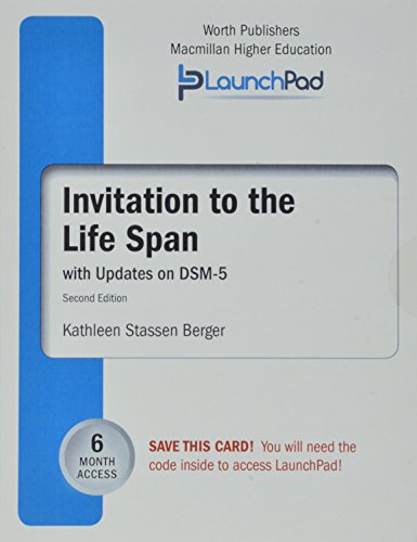 Book cover for Launchpad for Berger's Invitation to the Life Span with Dsm5 Update (Six Month Access)