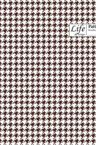 Cover of Checkered II Pattern Composition Notebook Wide Large 100 Sheet Coffee Cover