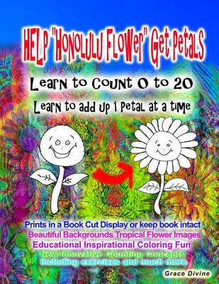 Book cover for HELP "Honolulu Flower" Get Petals Learn to Count 0 to 20 Learn to add up 1 Petal at a time