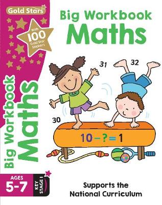 Book cover for Gold Stars Big Workbook Maths Ages 5-7 Key Stage 1