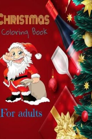 Cover of Christmas coloring book for adults