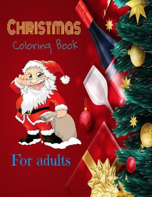 Book cover for Christmas coloring book for adults