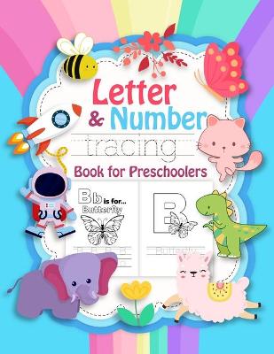 Book cover for Letter & Number Tracing Book for Preschoolers