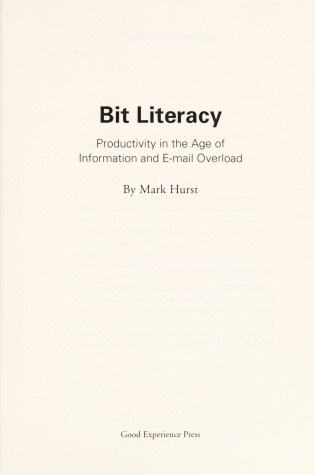 Cover of Bit Literacy