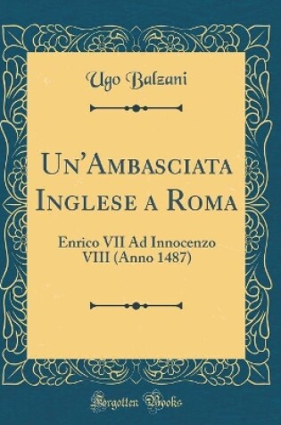 Cover of Un'ambasciata Inglese a Roma