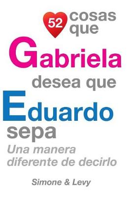 Book cover for 52 Cosas Que Gabriela Desea Que Eduardo Sepa