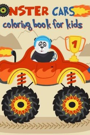 Cover of Monster cars coloring book for kids