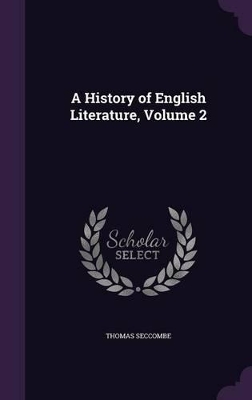 Book cover for A History of English Literature, Volume 2