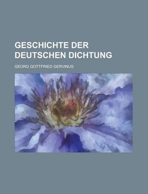 Book cover for Geschichte Der Deutschen Dichtung