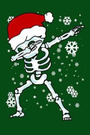 Cover of Dabbing Skeleton With Santa Hat In Snow