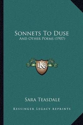 Book cover for Sonnets to Duse Sonnets to Duse