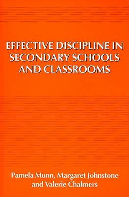 Book cover for Effective Discipline in Secondary Schools and Classrooms