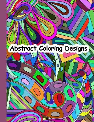 Book cover for Abstract coloring designs