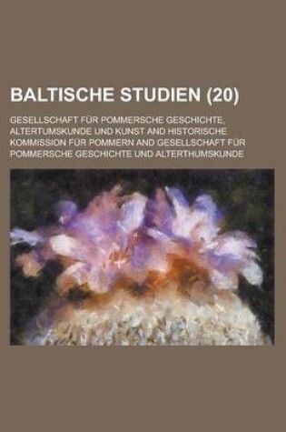 Cover of Baltische Studien (20 )