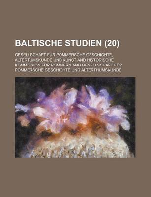 Book cover for Baltische Studien (20 )