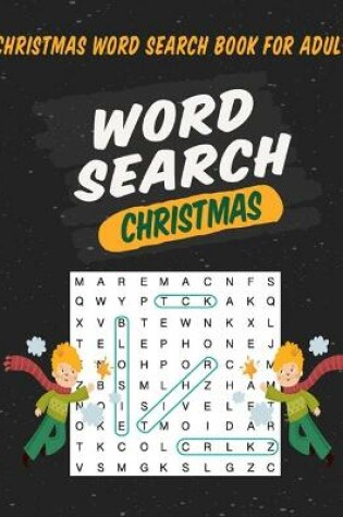 Cover of Christmas Word Search Book For Adults