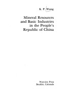 Book cover for Mineral Res-china/h