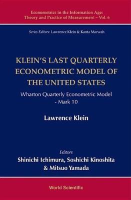 Book cover for Klein's Last Quarterly Econometric Model of the United States