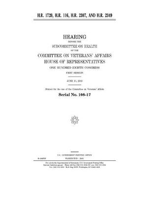 Book cover for H.R. 1720, H.R. 116, H.R. 2307, and H.R. 2349